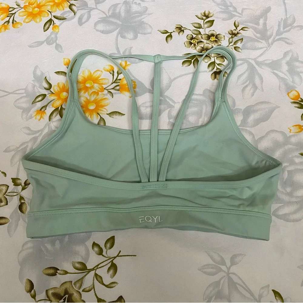 Eqyi Mint Strappy Sports Bra - Picture 2 of 4